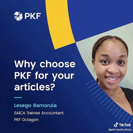 You’re more than just a number – you’re known, supported, and encouraged to be yourself. Our network is rich in culture, where collaboration fuels ambition and your dreams are shaped and refined every day. If you’re looking for a place to grow, connect, and thrive – this is it. Your future starts now - https://www.pkf.co.za/careers/training-contracts/ #PKF #YourVisionOurAmbition #TraineesWithAmbition #FutureCAs