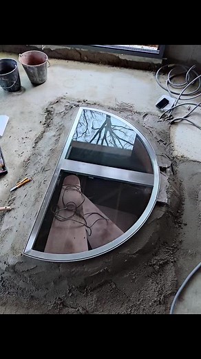 Installing a Circular Window in Concrete Floor