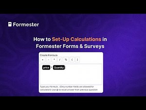How to Do Calculations in Formester Forms & Surveys