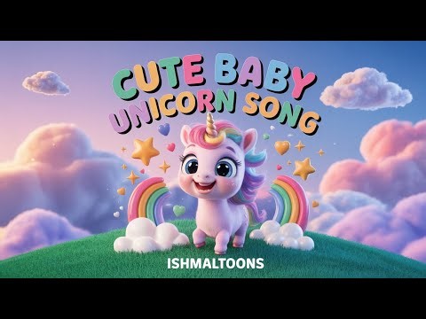 Cute Baby Unicorn Song 🦄 | Magical Kids Song | Ishmaltoons