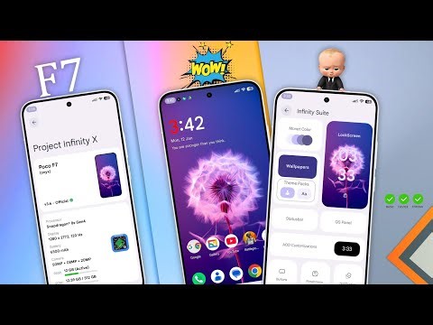 POCO F7 : Official Project infinity X 3.6 Review, Play integrity Fix and more ♥️