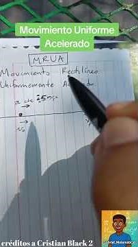 Uniformly Accelerated Rectilinear Motion: Fundamentals and Basic Equations #physics