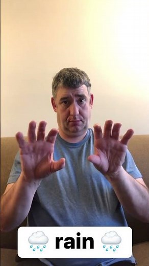 ASL sign for rain / Learn ASL