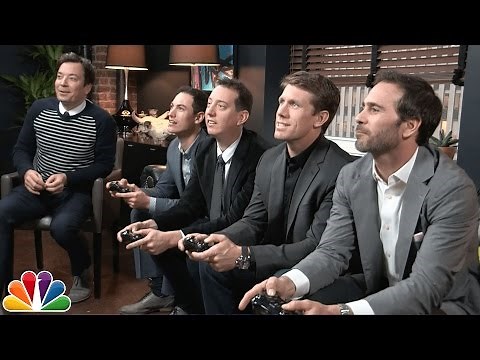 Jimmy Takes on the Top NASCAR Drivers in Mario Kart 8