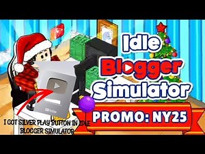 I got silver play button in idle Blogger Simulator | Idle Blogger Simulator| Gameplay #5 #game #yt