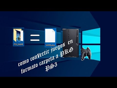como convertir juegos de ps3 en formato pkg