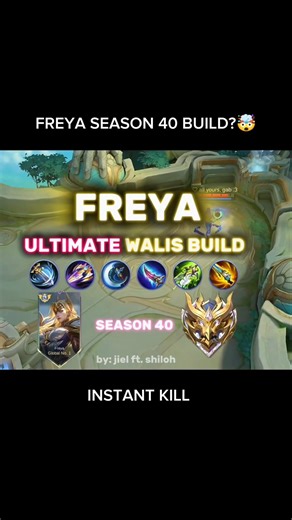 FREYA SEASON 40 BUILD?🤯 #mobilelegends #mlbb