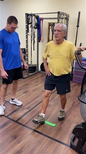 Reactive balance training/Fall prevention exercise. Improve balance and walking gait.