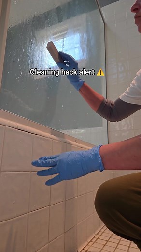 Using a pumice stone to clean hard water spots off bathroom glass is a hidden secret 🙊 alongside Safiee for easy storage 💯✔️ #cleaninghacks #cleaningtips #tipsandtricks #hack #cleaning #cleaningservice #cleantok #facebookreels #cleaninghacksthatwork | C & A Servicez, LLC