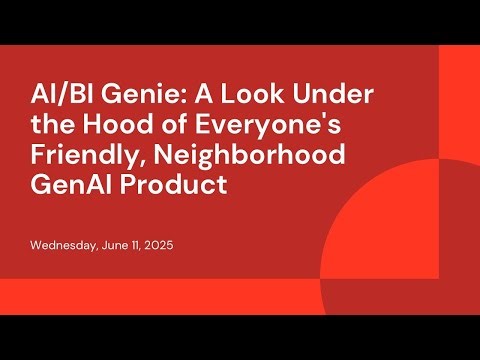 AI/BI Genie: A Look Under the Hood of Everyone's Friendly, Neighborhood GenAI Product