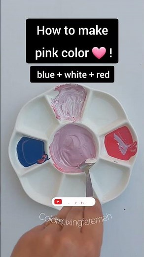 How to Make Pink Color? 💗 Satisfying Color Mixing | Acrylic Paint #shorts #paintmixing #colormixing