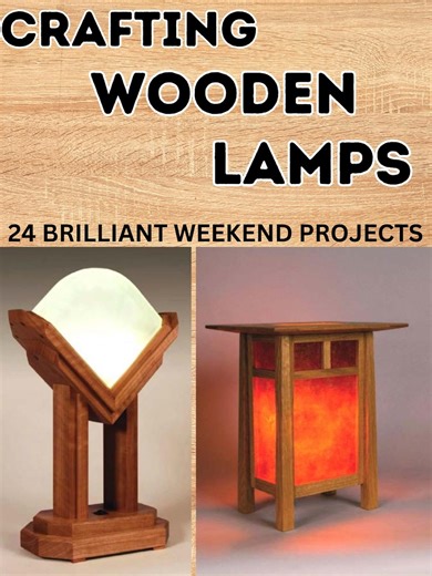 DIY Wooden Lamp Plans: 24 Weekend Projects (PDF File) - Etsy Israel