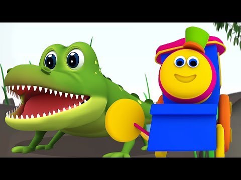 รถไฟบ๊อบเรียน ABC | เพลง 3D ตัวอักษรสำหรับเด็ก | เพลง ABC | A To Z | Abcd Song | 3D | Bob Animal Abc
