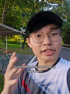 Loneliest Bus Stop on Old Punggol Road, Singapore