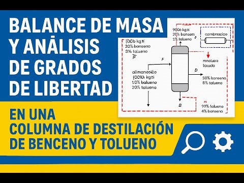 Balance de Masa Ejercicio 1 Columna de destilación de benceno y de tolueno