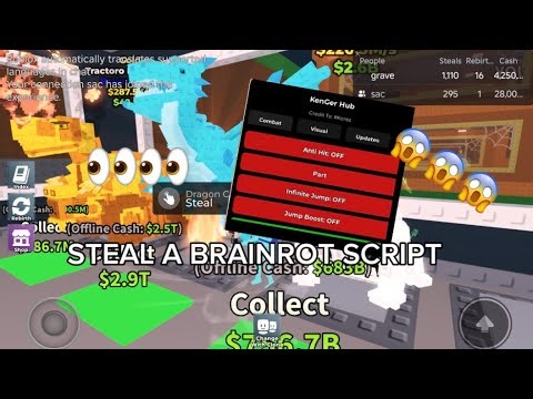 Steal A Brainrot Script *NO KEY* INSTANT STEAL ANTI HIT & More 🔥💨