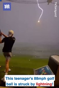 980K views · 8.5K reactions | Remind me to never go golfing during a thunderstorm! ⚡️️‍♂️ | Daily Mail Video | Facebook