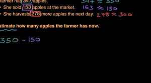 Estimation word problems with mixed operations