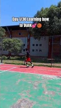 Can I do it in 30 days 😱🤷🏾‍♂️ | Join my journey on if I can dunk #shorts #30daychallenge #subscribe