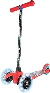 Self Balancing Kick Scooter - Extra Wide Deck, 3 Wheel Platform, Foot Activated Brake, 75 Lbs Limit, Kids & Toddlers, Girls Or Boys, Ages 3 and Up