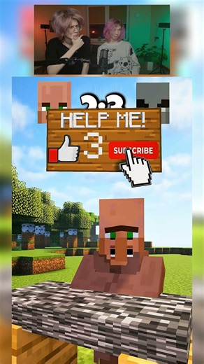 minecraft reaction villager vs pillager animation #minecraft