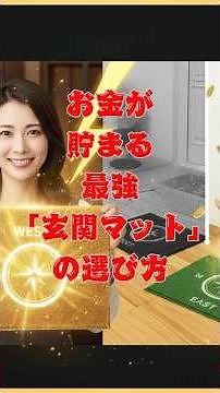 【金運風水】知らないと損！お金が貯まる最強「玄関マット」の選び方・色・置き方
