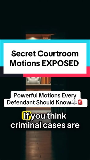 Pre-trial motions play a major role in criminal court. Motions to suppress, motions to dismiss, and Brady disclosure rules can affect what evidence is allowed and how cases proceed. Understanding courtroom procedure helps defendants recognize how legal strategy develops before trial. Motion to dismiss explained Motion to suppress rights Brady motion USA Pretrial motion strategy Justice files #legalmotions #courtroomrightsusa #knowyourrightsusa #uslawtips #justicefiles