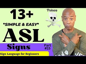 13+ "Simple & Easy" Common ASL Signs | Signs for Beginners | American Sign Language | (part 15)