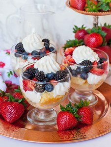 Berries & Cream Tres Leches Cake Parfait Cups (video)
