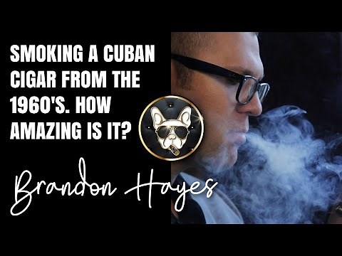 Smoking a Cuban Cigar from the 1960's. How amazing is it?