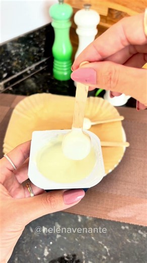 Pirulito de banana saudável