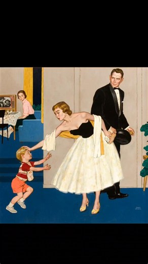 Formal Hug (1958) by Amos Sewell #history #painting #facts #art #viral #story