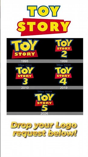 Toy Story historical logos