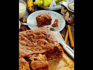 Rum n Raisin Banana Cake l Eggless Rum n Raisin Banana Cake