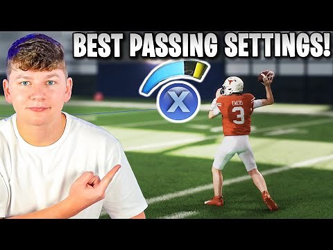 THE BEST PASSING SETTINGS TO USE IN CFB 25 AND HOW TO USE CUSTOM STEM ROUTES!