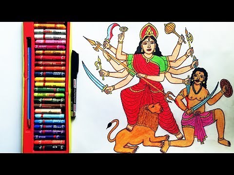 How to Draw Durga Mata Step By Step | Durga Mata Drawing | By Drawing Art