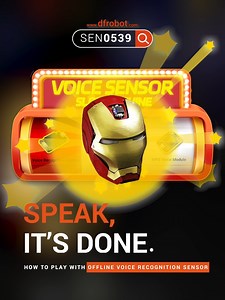 Play with the Offline Language Learning Voice Recognition Sensor. Learn more: https://gao.ee/0539 #TechDIY #sensors #Jarvis #esp32 #dfrobot | DFRobot | Facebook