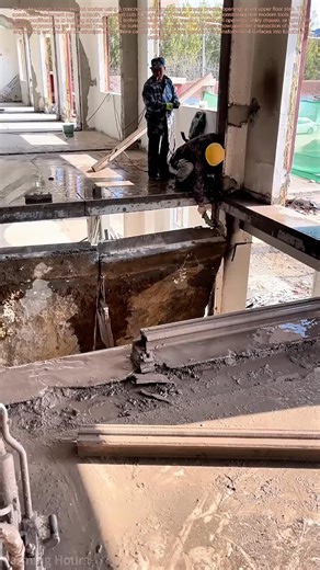 Floor Opening Magic_ How Pros Create Perfect Ceiling Pass-Throughs #construction #floor #diy | Farming Hours