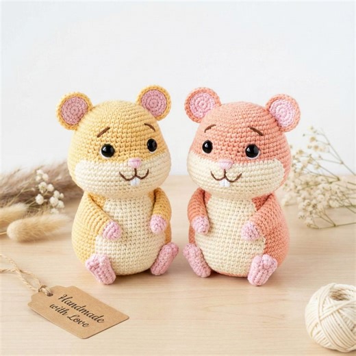Adorable Crochet Hamster Pattern | Amigurumi PDF Tutorial | Easy DIY Plush Toy | Handmade Gift Idea | Instant Download Digital File - Etsy