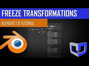 Switching From Maya to Blender 2.8 - Freeze Transformations