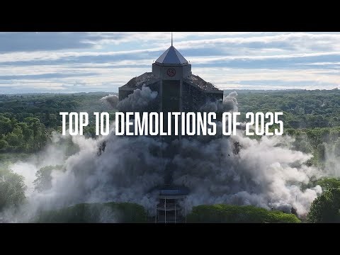 TOP 10 DEMOLITIONS OF 2025 | Controlled Demolition Inc