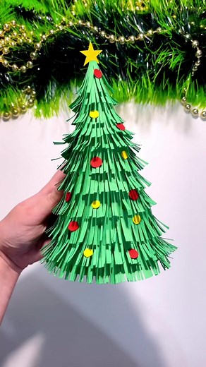 DIY Paper Christmas Tree 🎄 #diy #christmas #diyproject