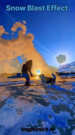 Snow Blast Effect #fun #animation #snow #snowblast #nature