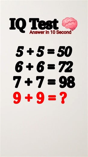 Mind-Blowing IQ Test: Can You Solve This Trending Math Puzzle? 😱🧠 #maths #iqtest #braintest