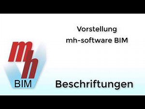 mh-BIM 6.0 Beschriftung