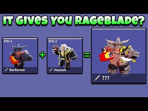 I Fused Barbarian + Hannah Kit = Free Rageblade? (Roblox Bedwars)