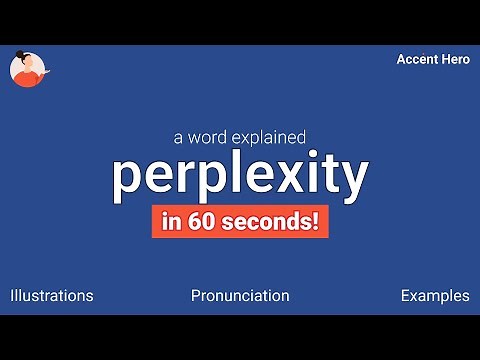 PERPLEXITY - Meaning and Pronunciation