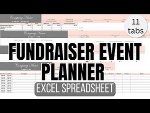 Fundraiser Event Planner Spreadsheet (Excel)