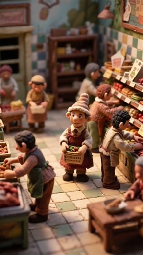 Cozy Day at the Miniature Market 🥕 (So Satisfying to Watch!)
