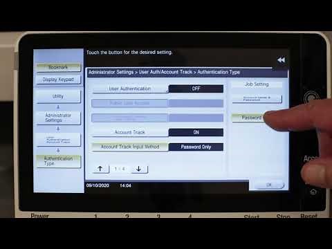 How to Set up Account Codes on a Konica Minolta Bizhub | SumnerOne